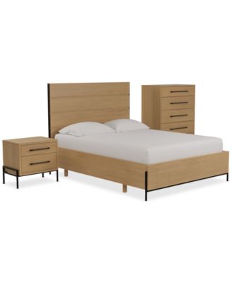 Linstead 3-Pc. King Panel Set (Bed, Chest & Nightstand), Created for Macy's