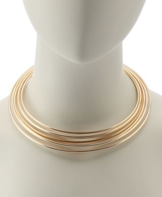 Layered Wire Collar Necklace