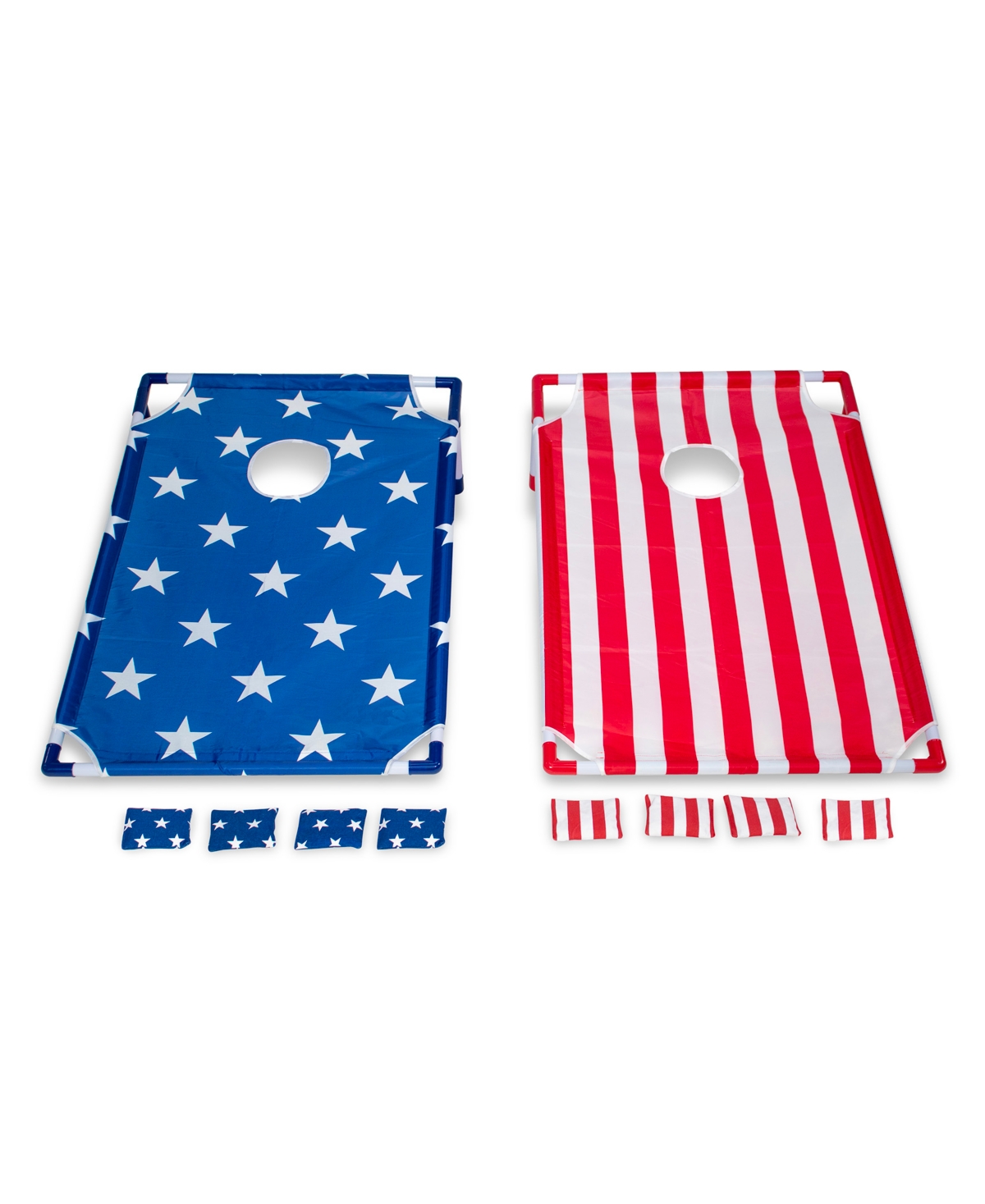 Stars Stripes Portable Cornhole Toss Set with Carrying Case - Red,White,Blue