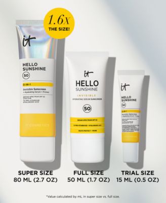 Hello Sunshine Invisible Face Sunscreen SPF 50, 1.6 oz