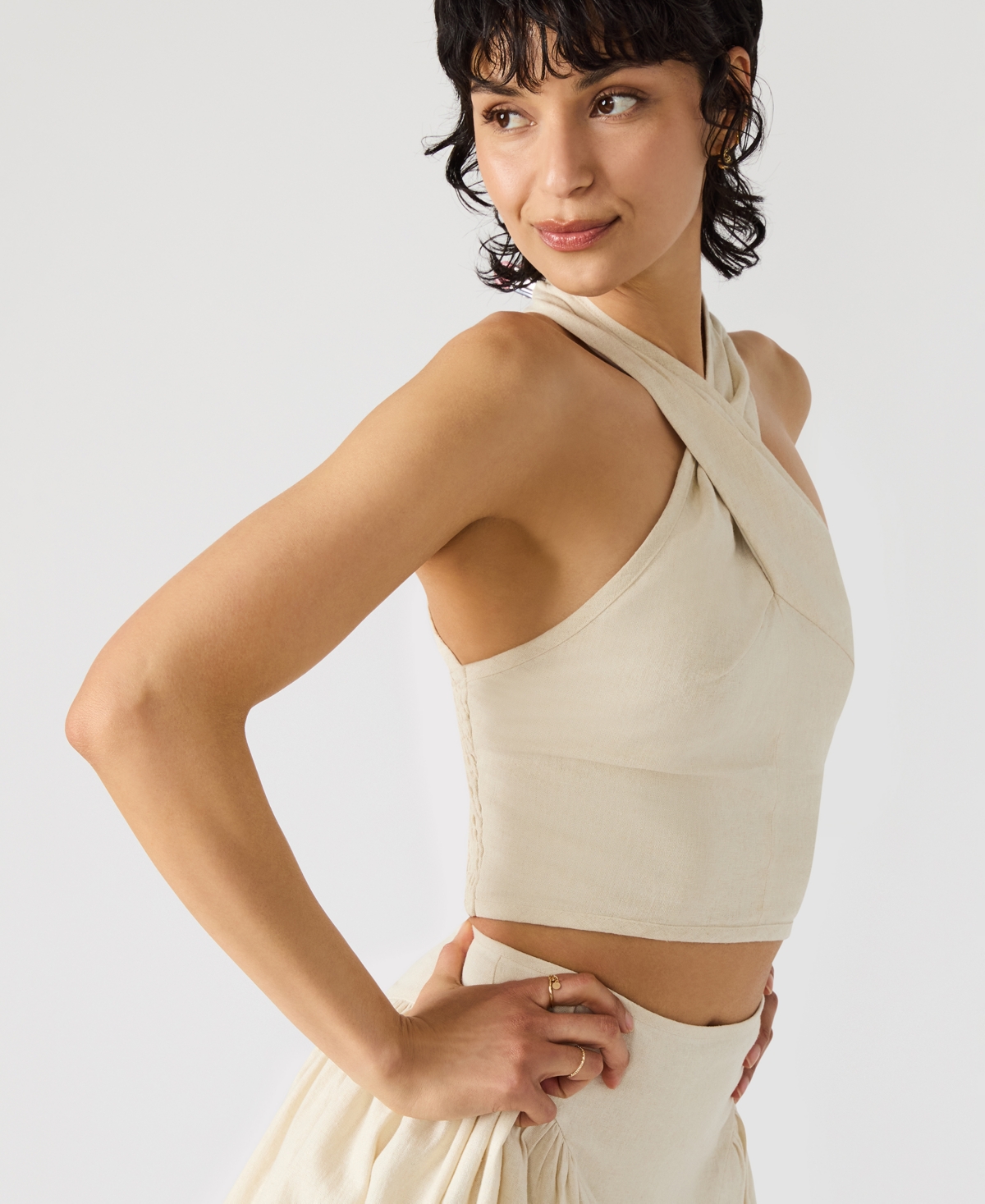 Steve Madden Women's Winnie Halter Crop Top