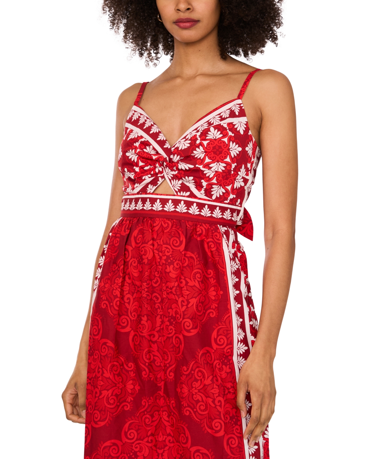 1.state Twist Front Maxi Dress