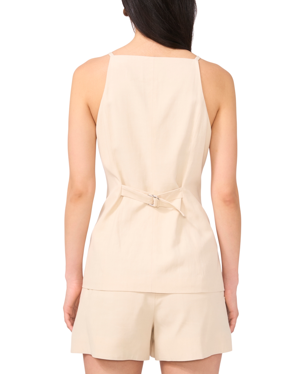 1.state Pleated Shorts In Neutral