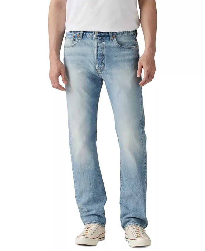 Men's 501 Original Straight-Fit Lightweight Denim Jeans