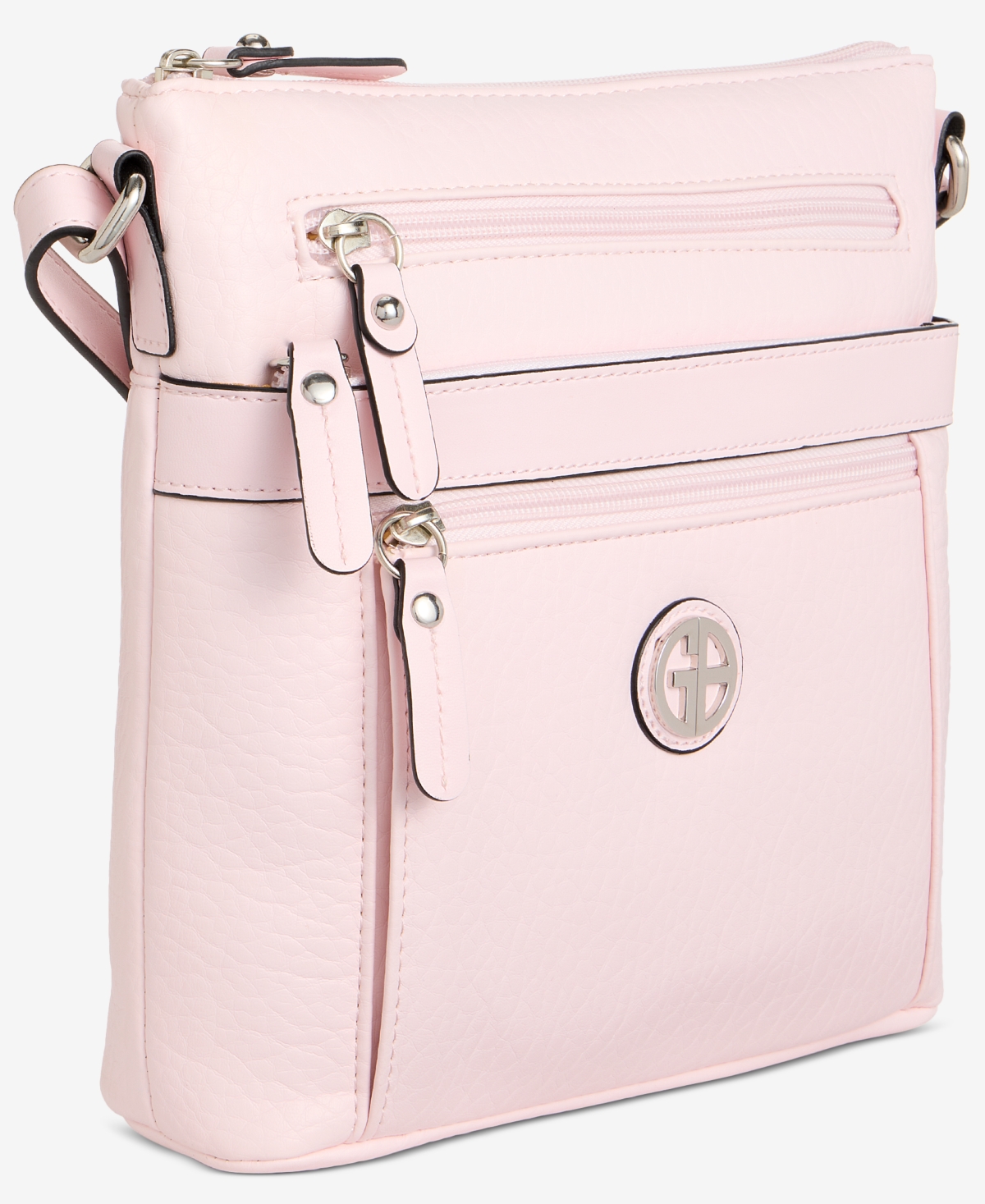 Giani Bernini Pebble Crossbody, Created For Macy's In Rose Water