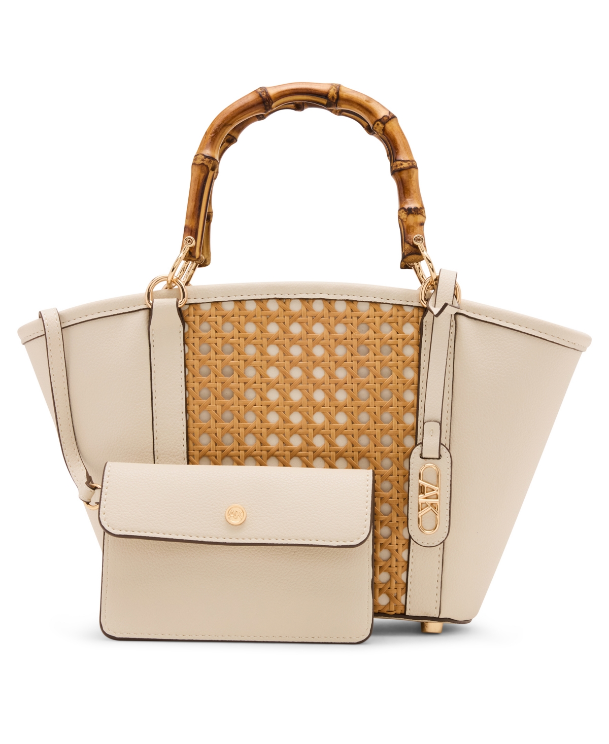 ANNE KLEIN CANING SMALL SATCHEL BAG 