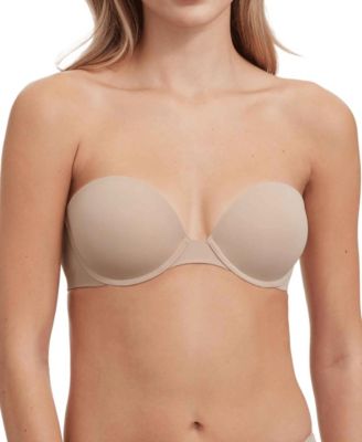 Women's Breathless Strapless Plunge Push-Up Bra