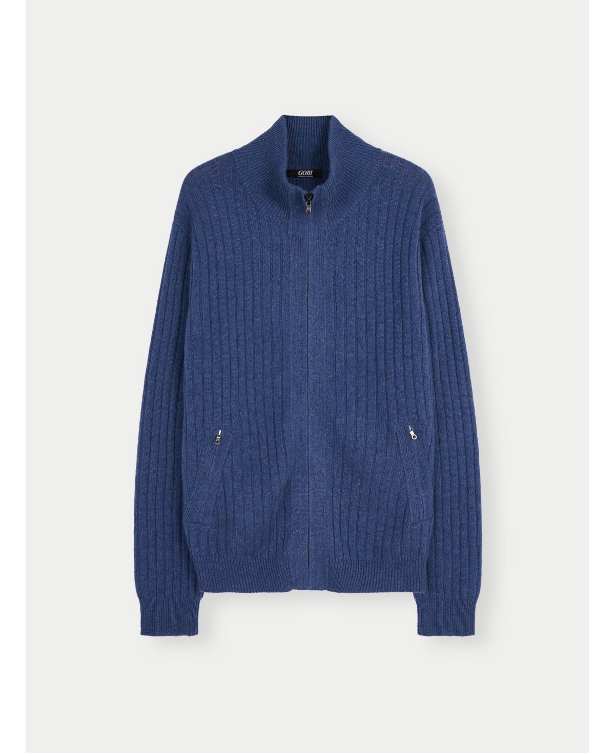 Gobi Cashmere Men's Full-Zipper Cashmere Cardigan