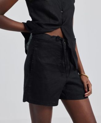 Women's Hemp Shorts in Black