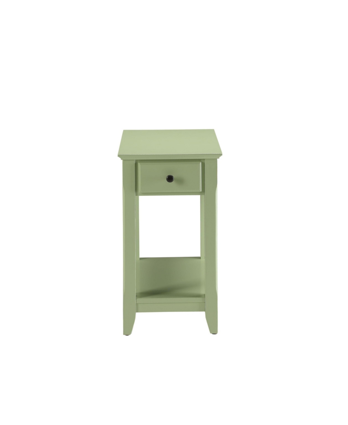 End Table in Solid Wood &#x2013; Perfect for Living Room, Bedroom, or Entryway - Pale green