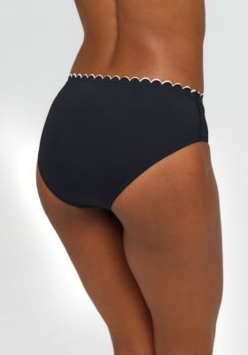 Women's Scalloped Classic Bikini Swimsuit Bottom
