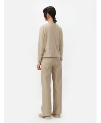 Women's 100% Cashmere Cashmere Crew Neck Cardigan