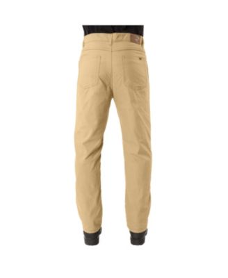 Men's Stretch Fleece-Lined Canvas 5-Pocket Pant