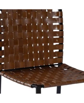 Comfortable Faux Leather Side Chair with Cushioned Seat and Backrest