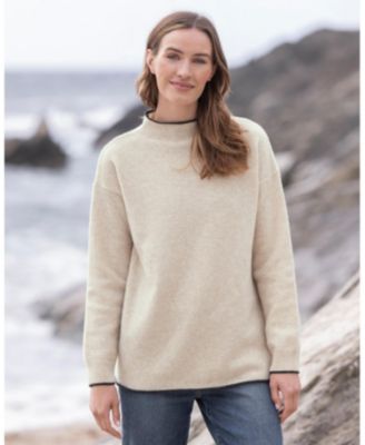 Women's Felted Funnel Neck Sweater