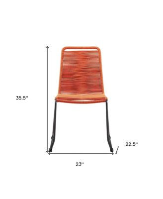 Set of Two Metal Dining Chairs – Modern Outdoor Seating for Patio & Garden