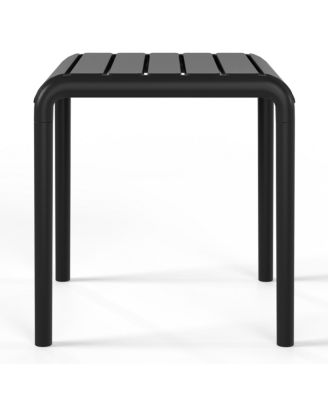 Plastic Modern Outdoor Patio Accent Side Tables (Set of 2)