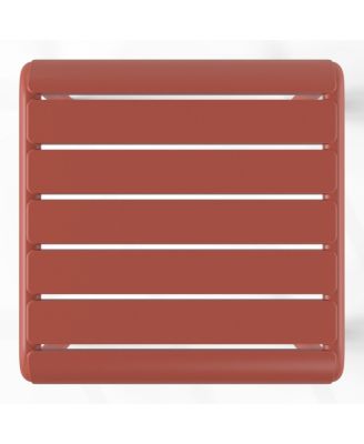 Plastic Modern Outdoor Patio Accent Side Tables Set of 2