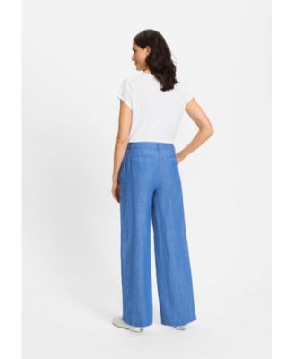 Women's Anna Fit Wide Leg Pleated Trouser