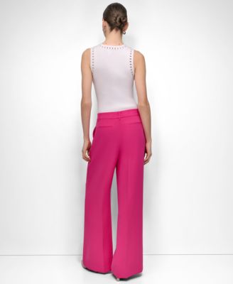 Women's Aero Crepe High Rise Wide-Leg Pants 