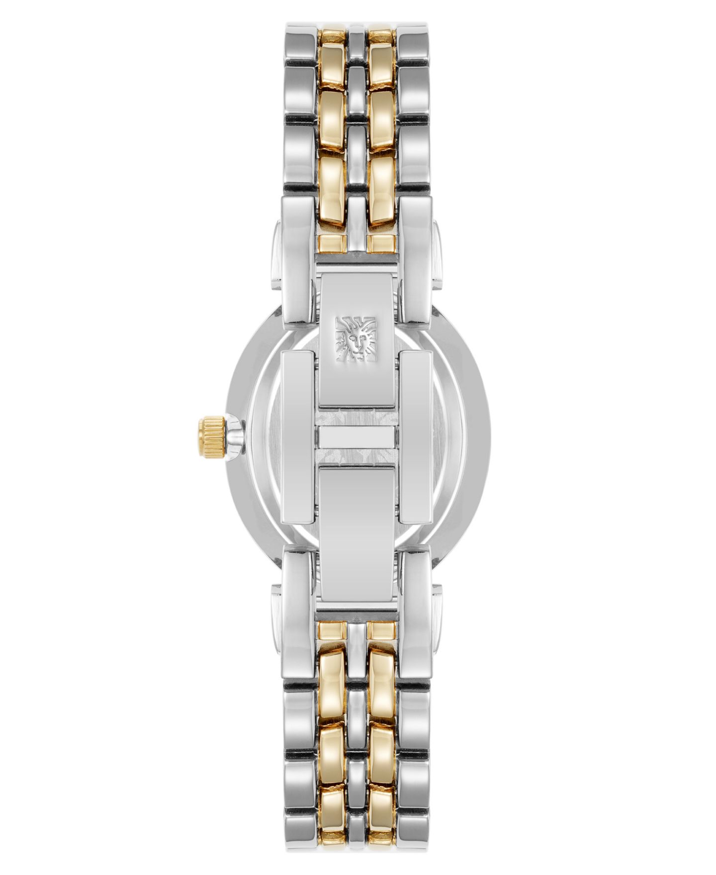 Женские часы Anne Klein Quartz Contemporary Oval Two-Tone Metal Alloy Bracelet Watch, 25mm — фото 2