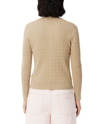 Women's Cotton Button-Front Cardigan