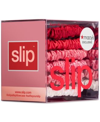 6-Pc. Strawberry Sundae Pure Silk Skinny Scrunchies Set, Exclusively at Macy's