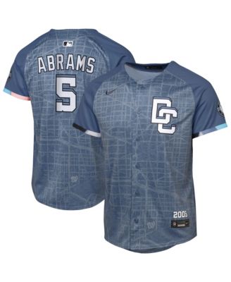 Outerstuff - Big Boys and Girls C.J. Abrams Blue Washington Nationals 2025 City Connect Limited Player Jersey