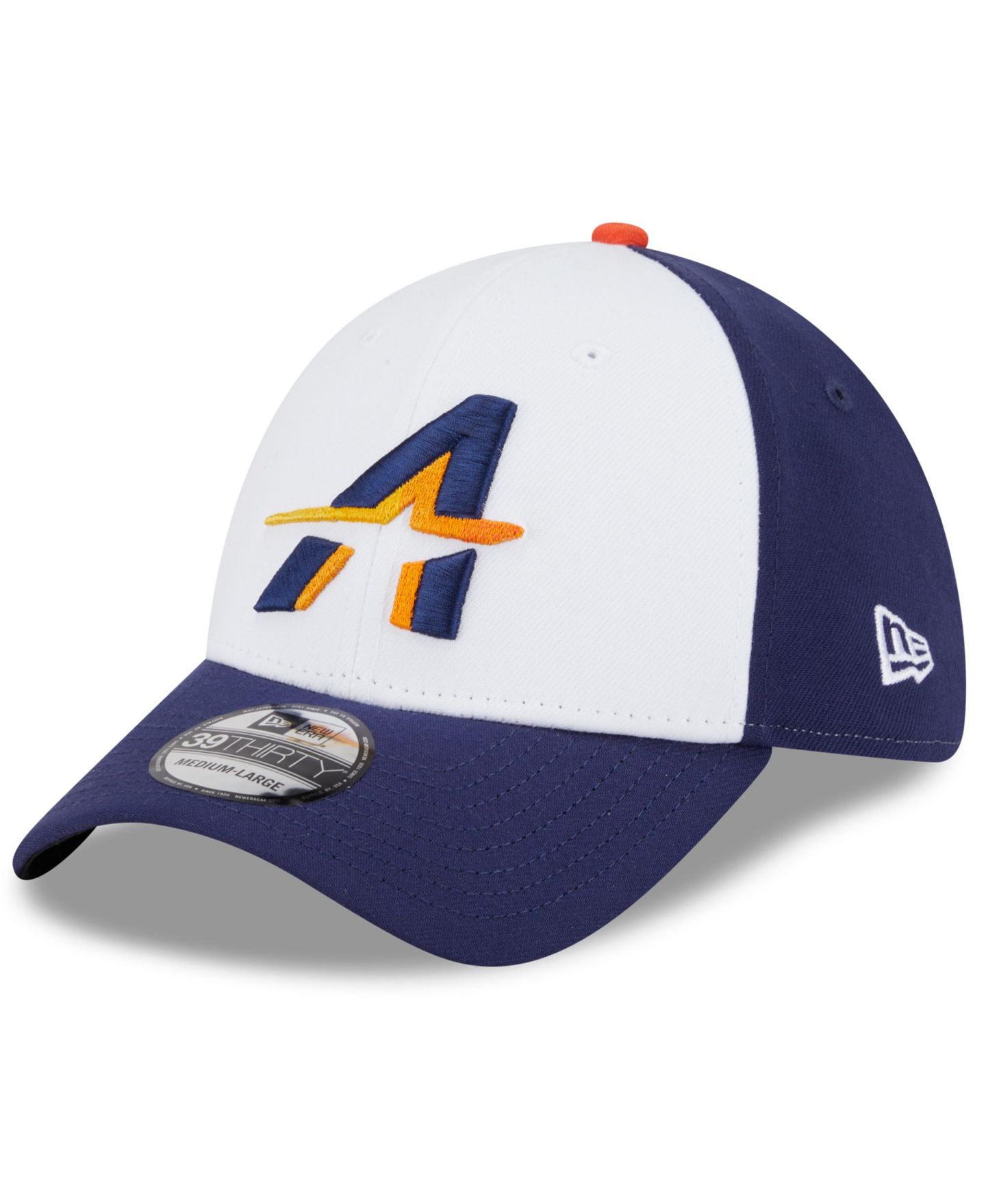 Мужская кепка New Era White/Navy Houston Astros 2025 City Connect 39THIRTY Flex Hat — фото 1