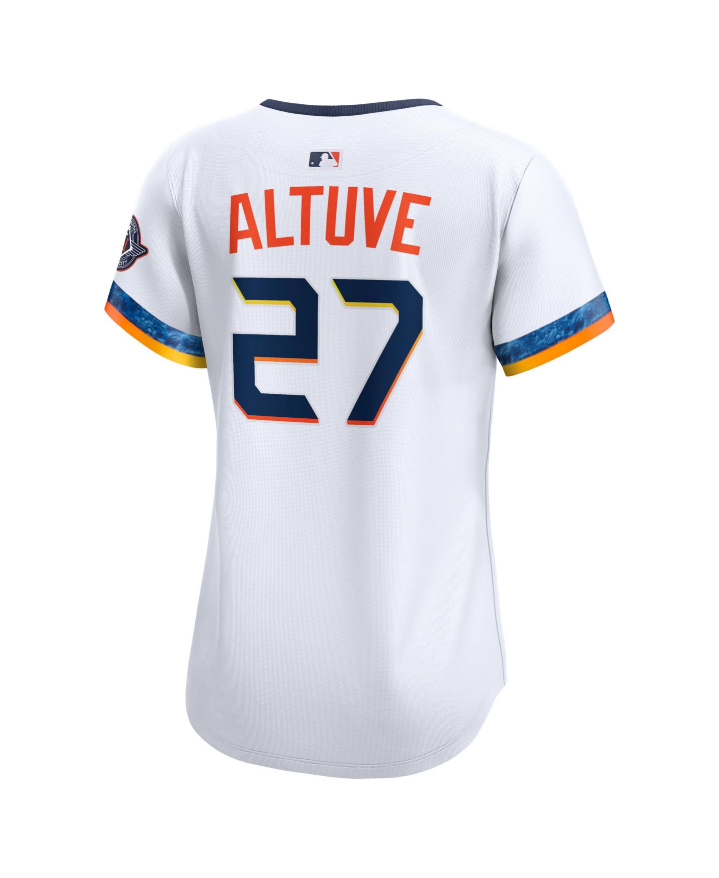 Женский топ Nike Jose Altuve White Houston Astros 2025 City Connect Limited Player Jersey — фото 3