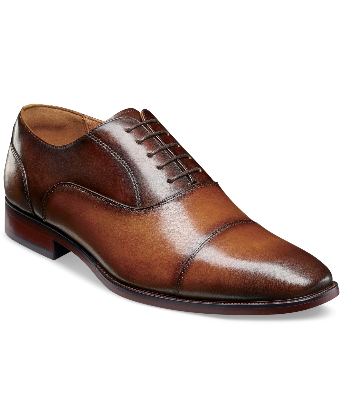 Florsheim Men's Sorrello Cap Toe Balmoral Oxford Dress Shoe In Cognac Multi