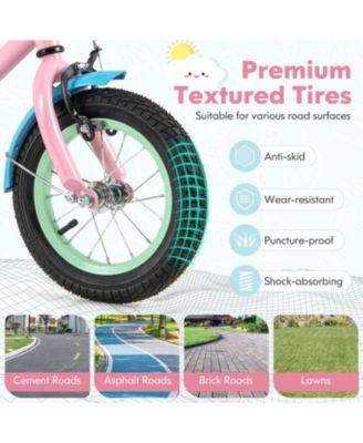 12-Inch Kids Bike with Adjustable Handlebar and Saddle, Lightweight Desig