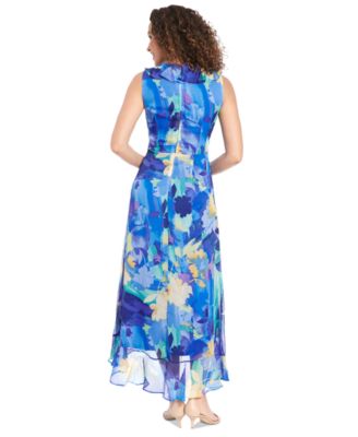 Women's Faux-Wrap Ruffle-Hem Maxi Dress