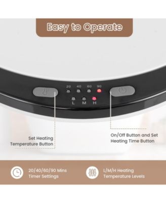 23L Large Luxury Bucket-Style Towel Warmer with Fragrant Disc Holder