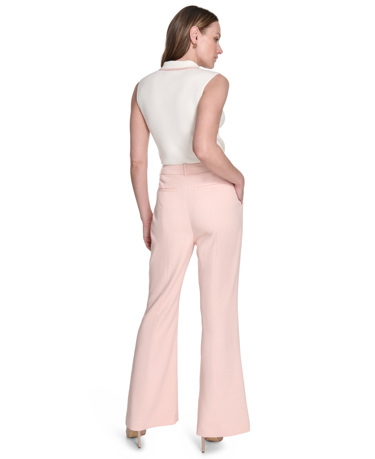 Shop Tommy Hilfiger Women's High Rise Flare-leg Pants