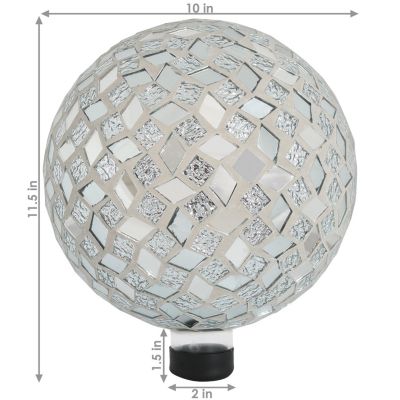 Mosaic Glass Gazing Globe - 10"