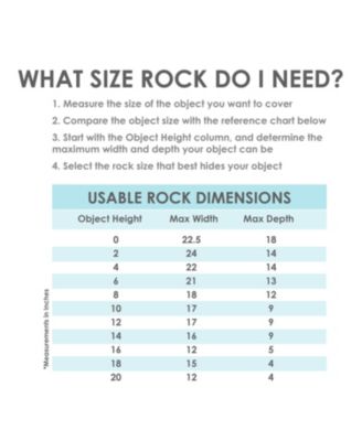 Outdoor Polyresin Landscape Rock Septic Cover with Stakes