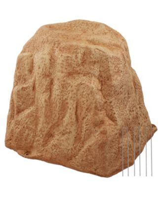 Outdoor Polyresin Landscape Rock Septic Cover with Stakes