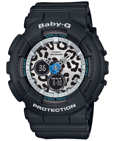 Baby-G Women's Black Bracelet Watch 46x43mm BA120LP-1A