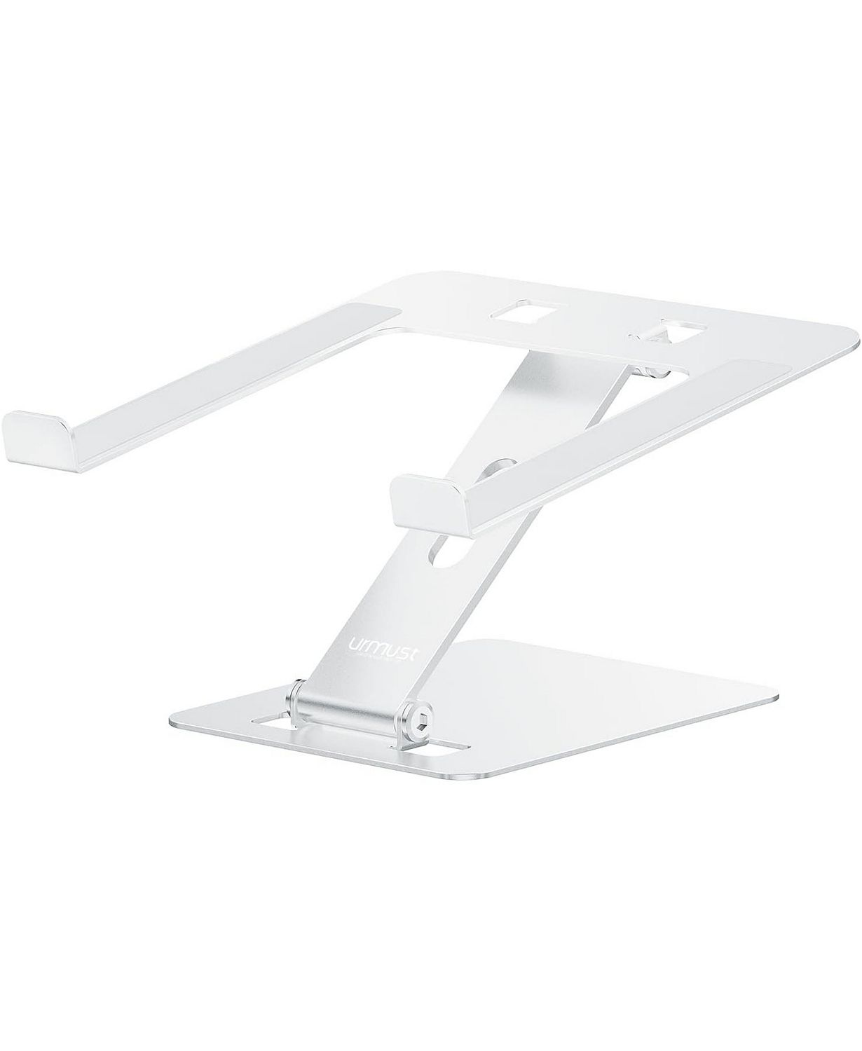 Foldable Laptop Stand, Height Adjustable Ergonomic Computer Stand for Desk, Aluminum Portable Laptop Riser Holder Mount Compatible with MacBook Pro Air, HP, Dell 10-15.6"