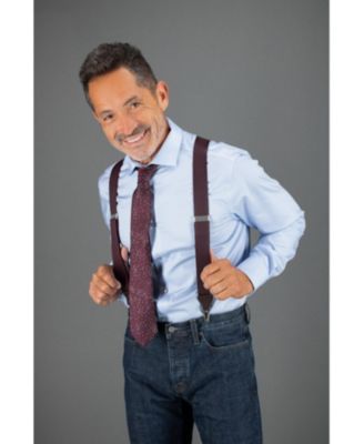 Men's Classic Solid Color 38mm Convertible Suspenders