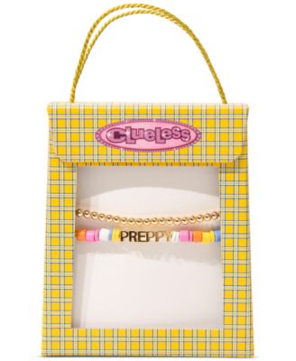 Gold-Tone 2-Pc. Set Preppy Mixed Bead Stretch Bracelets