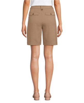 Women's Soft Polish High Rise Pleated 10" Shorts