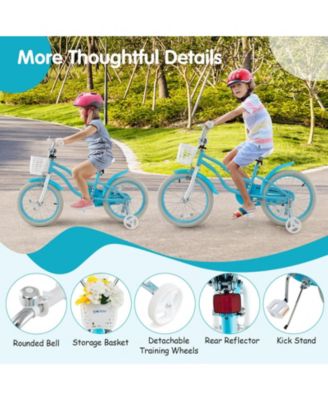 18-Inch Kids Bike with Dual Brakes and Adjustable Seat, Lightweight for Ages 3-8