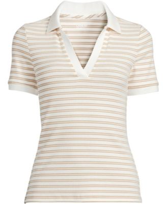 Women's Wide Rib Polo Shirt