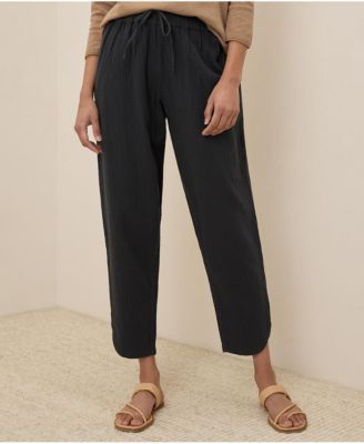 Women's Organic Cotton Coastal Double Gauze Tapered Pull-On Pant
