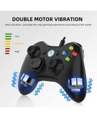 Wired PC Game Controller Joystick Gamepad Double Motor Vibration for Xbox 360 & PC Windows