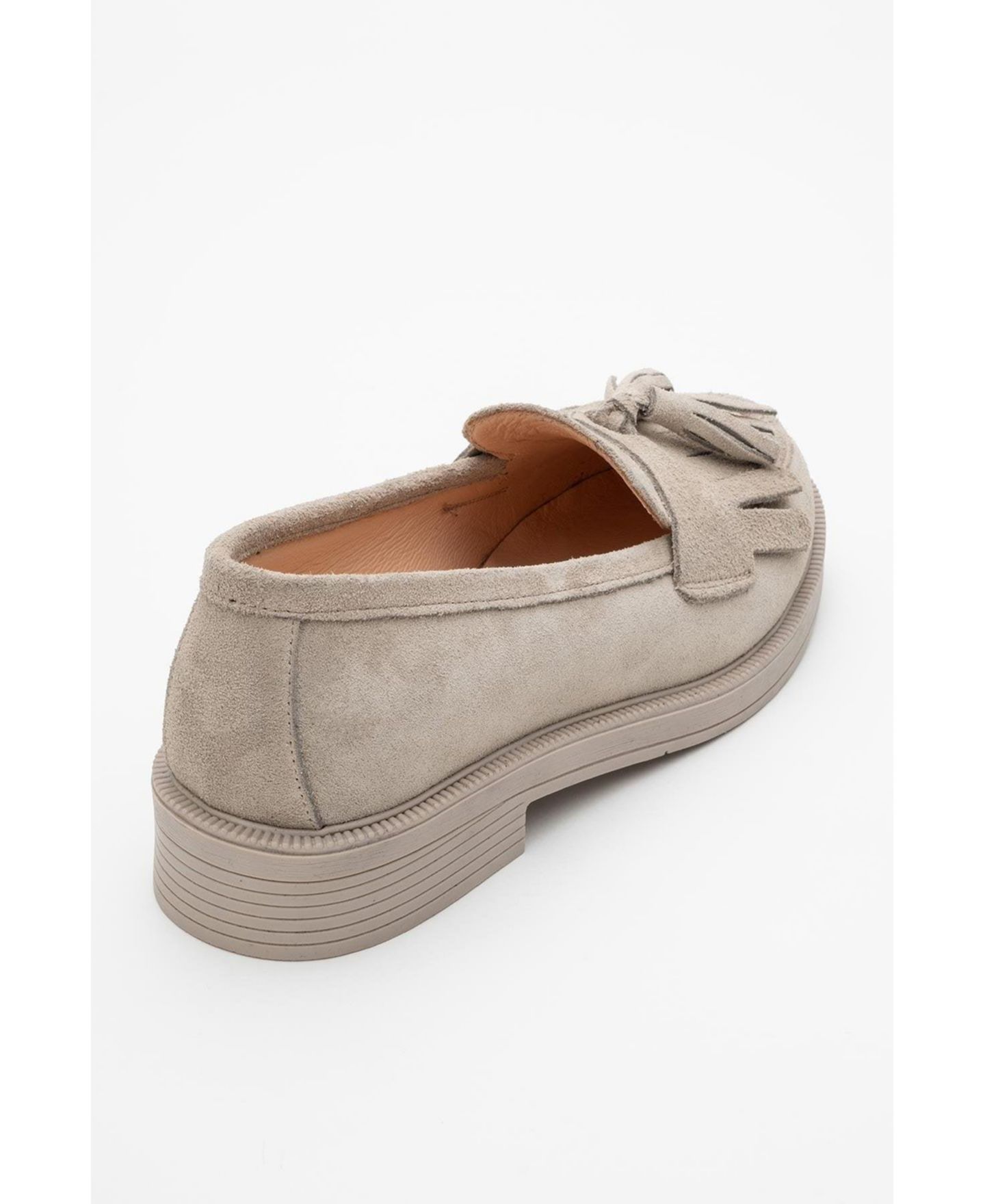 Женские туфли Forever & Always Shoes Milly Leather Tassel, цвет: Бежевый замшевый кожаный — фото 3