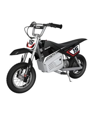 MX400 Dirt Rocket Electric Motocross Motorcycle Bikes, 1 Black & 1 White