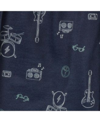 Toddler Boys 3-Piece T-Shirt, Shorts & Pants Pajama Set, Rock & Roll, 5T